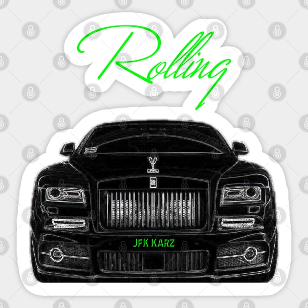 Phantom Rolls Royce Car Rolling Front End